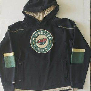 Reebok Minnesota Wild YL (14/16) Black Hoodie NHL